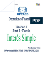 Unidad I - Interes Simple - Guia de Teoria - Modificada