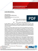 Carta de Capítulo Forestal del CIP al director ejecutivo del Serfor
