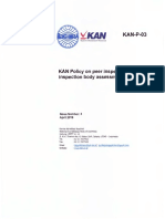 P 03 - KAN Policy On Peer Inspectors For Inspection Bodies (EN)