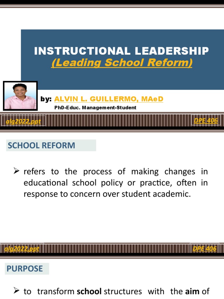 Instructional Leadership Pdf : (PDF) Principles and Techniques of ...