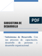 Subs. de Desarrollo