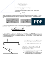 Física mecánica: coeficientes de fricción, aceleración de bloques y tensión en cuerdas