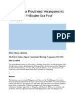 Prospects For Provisional Arrangements in The West Philippine Sea Post