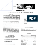 MSDS DETERGENTE ORGANICO