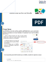 Tutorial Crear Foros Moodle