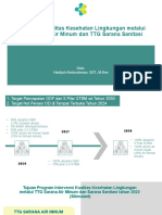 Intervensi Kualitas Kesehatan Lingkungan melalui TTG Sarana Air Minum dan TTG Sarana Sanitasi