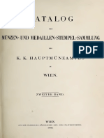 Katalog Der Münzen - Und Medaillen-Stempel-Sammlung Des K. K. Hauptmünzamtes in Wien. Bd. II