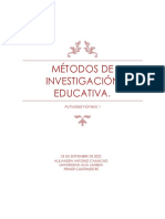 Métodos de Investigación Educativa