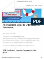 LPR Treatment - The Supreme Therapy Guide - Refluxgate