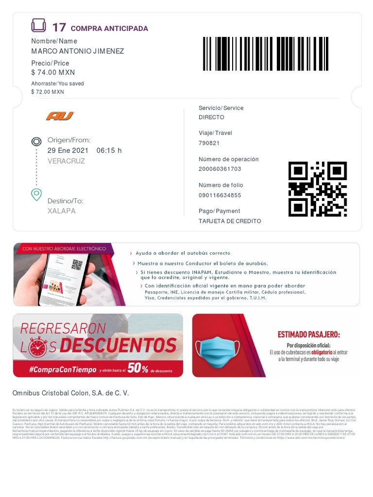 Tu Boleto ADO PDF