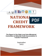 National Credit Framework