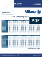 Tabela de Precos Allianz