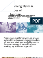 Learning Styles Ppt