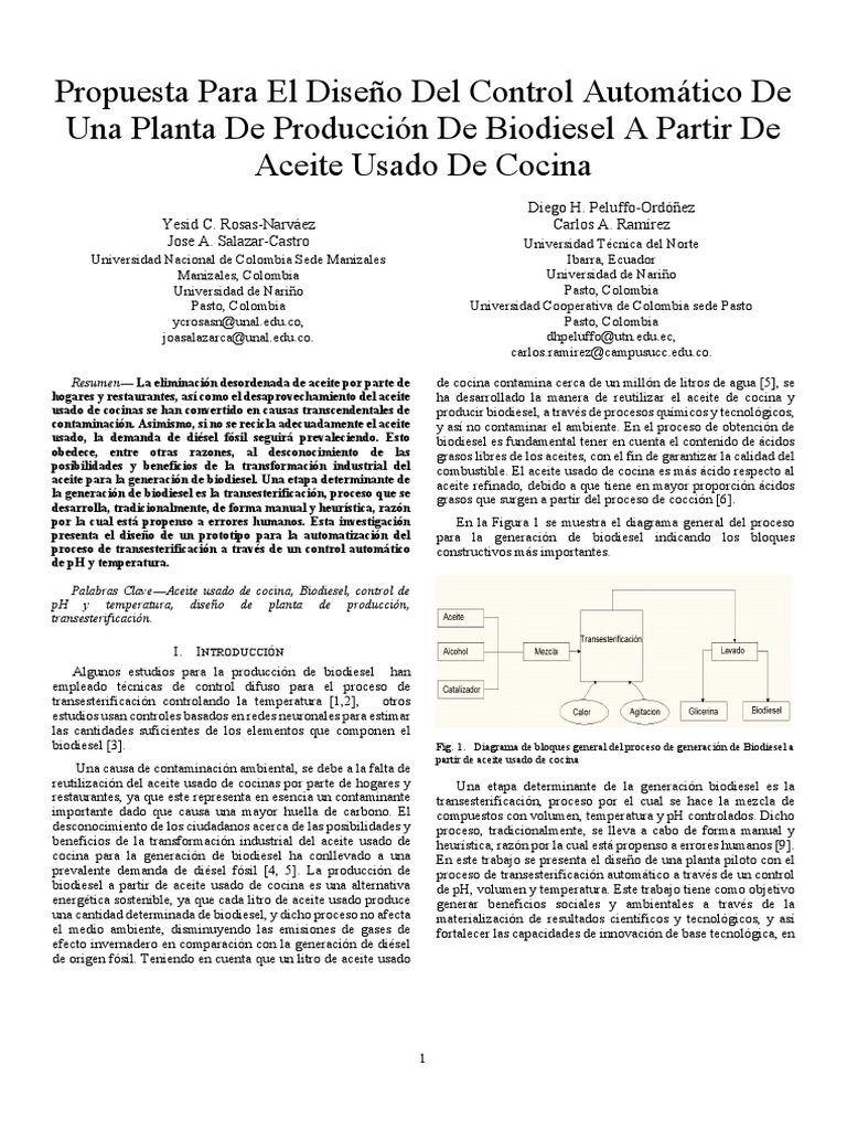 2016 UTN Biodiesel | PDF | Biodiésel | Biocombustible