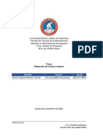 Reducción de Costos y Gastos