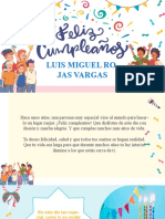Happy Birthday Luis Miguel Vargas