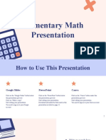 Blue and Orange Cute Illustrative Scrapbook Elementary Math Creative Presentation SlidesCarnival