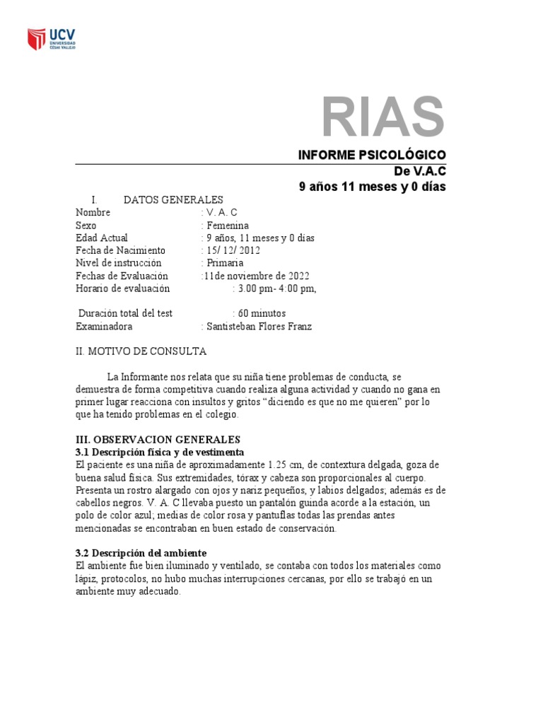 6 Informe RIAS | PDF | Inteligencia | Cociente de inteligencia