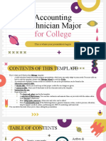 Accounting Technician Major for College by Slidesgo