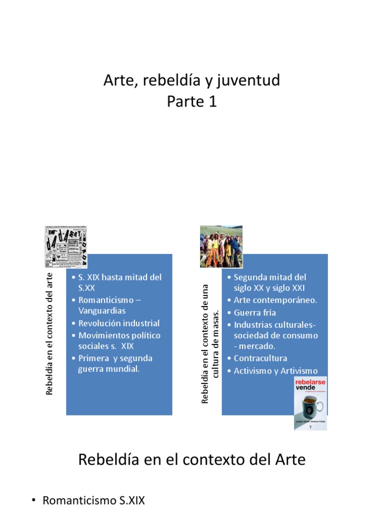 Arte, Rebeldía y Juventud Parte 1 | PDF | Vanguardia | Impresionismo