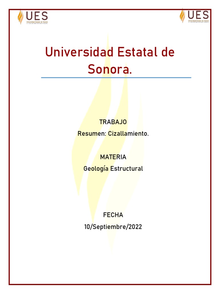 Cizallamiento PDF Falla (geología) Fractura
