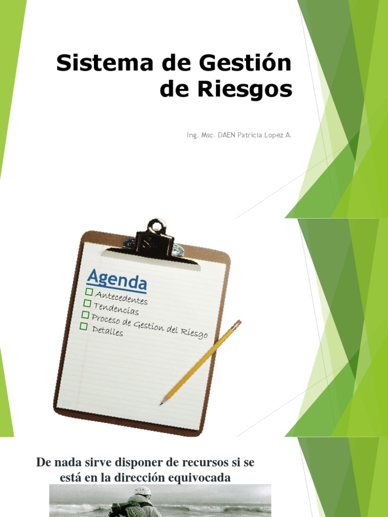 Clase 5 Gestión De Riesgo Pdf Riesgo Evaluación