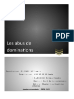 Les Abus de Domination (Version Finale)