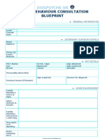 DogPsyche BluePrint Questionnaire