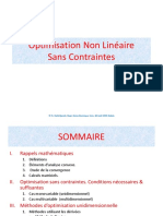 2 Optimisation Non Linéaire Sans Contraintes 2021