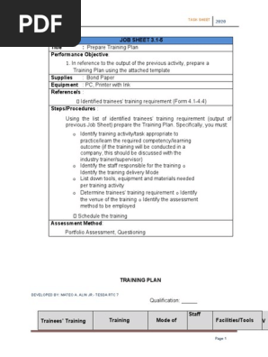 Training Plan