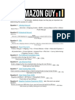 Key Amazon seller metrics and formulas