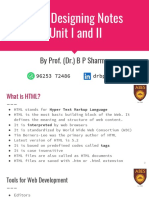 HTML Notes For WD Unit I and II