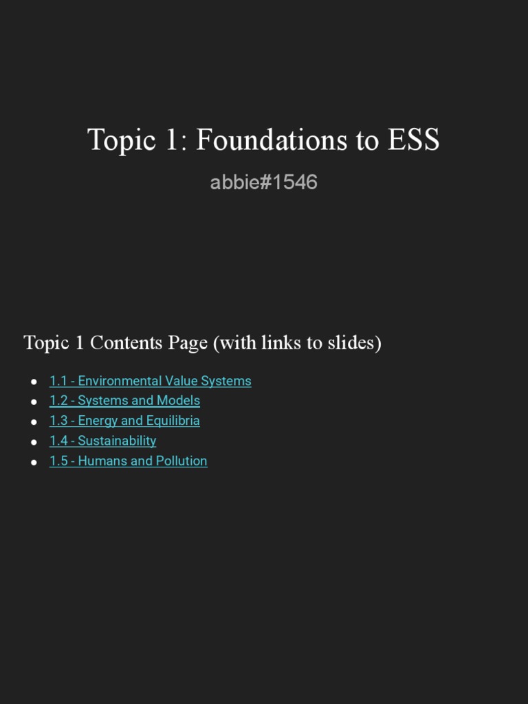 Foundations of Environmental Value Systems | PDF | Sustainability ...