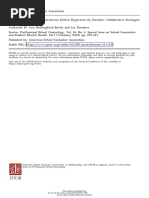 Students Diagnosed With Attention Deficit Hyperactivity Disorder: Collaborative Strategies For School Counselors