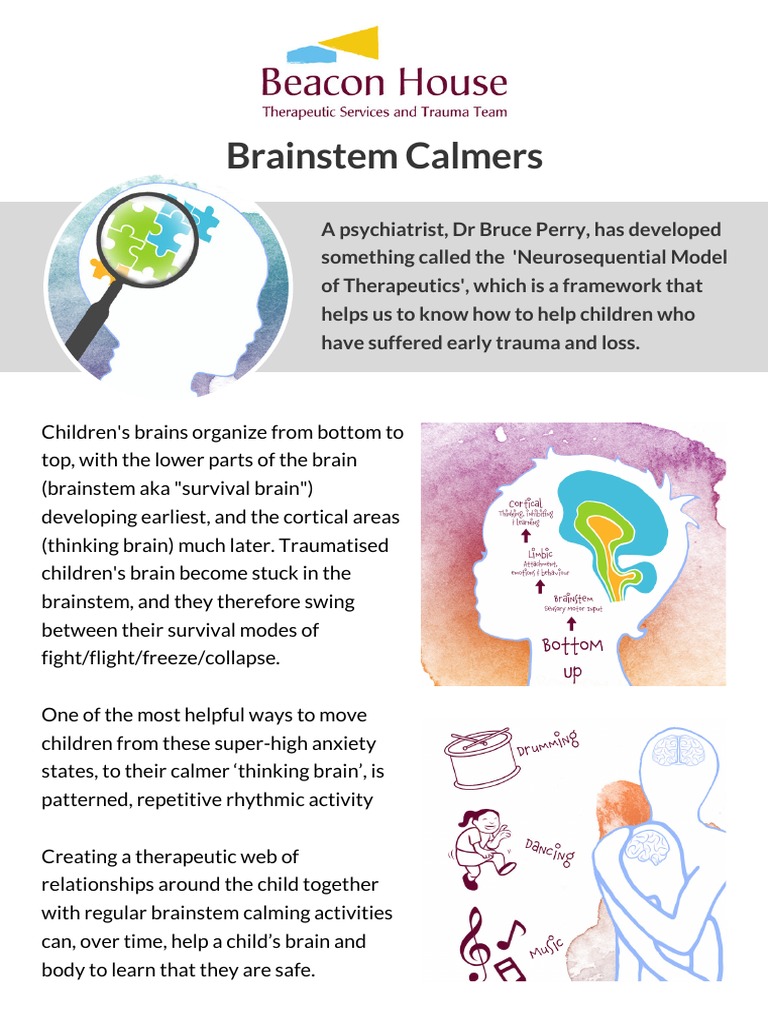 Brainstem Calmer Activities PDF Brain Psychological Trauma