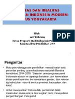 Realitas & Idealitas Pendidikan Indonesia Modern