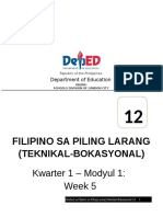 q3 Week 5 Filipino Sa Piling Larang Tech Voc