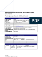 Setting Institutional Repositories On The Path To Digital Preservation