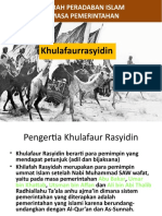 Masa Pemerintahan Khulafaurosyidin (OK)