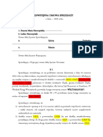 PROJEKT Umowa Przedwstępna Sprzedaży Jordanów Śl. Cywilna 6195 - v2