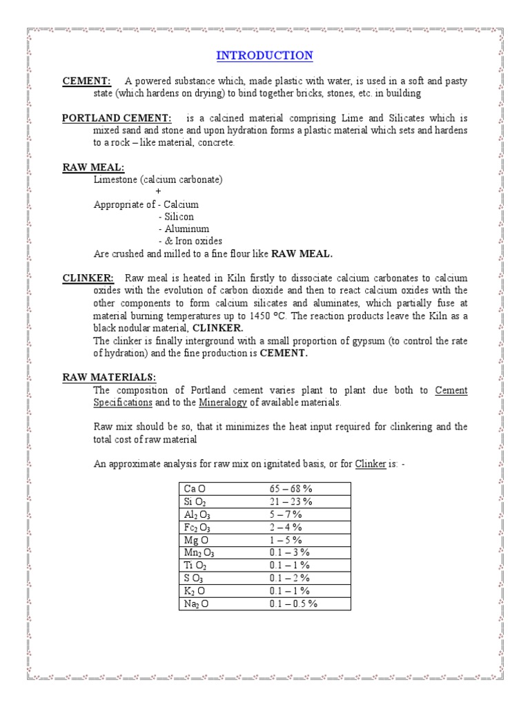 Cement Plant Op Handbook | PDF