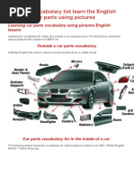 Car Parts - Picture Dictionary | PDF