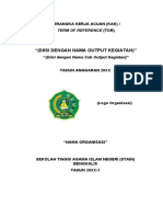 Format TOR STAIN Bengkalis - Kegiatan Aktualisasi Pelatihan Dasar CPNS 2022