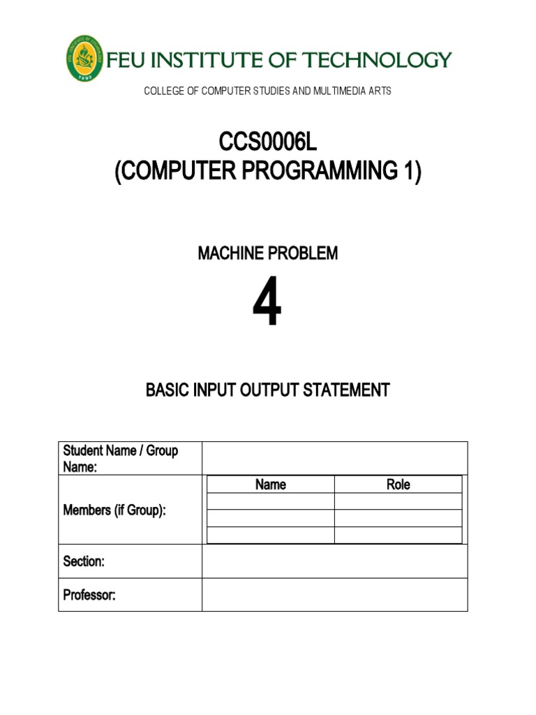 M4 Technical | PDF | Computer Program | Programming