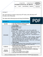 Apollo Grade 3 Diwali homework