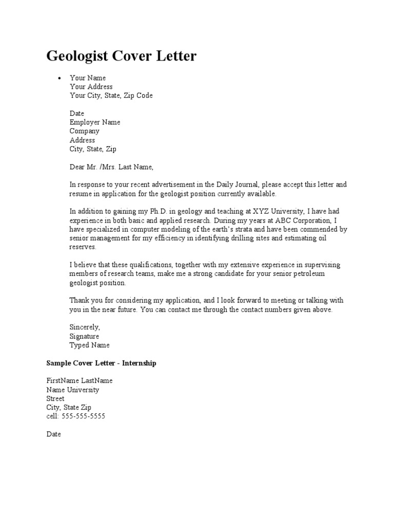 Help writing geology letter picture