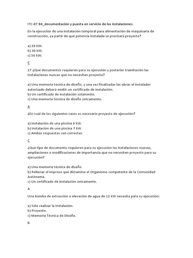 ITC-BT 04 Test | PDF