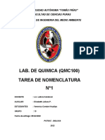 UNIVERSIDAD AUTÓNOMA TAREA 1 QUIMICA 100