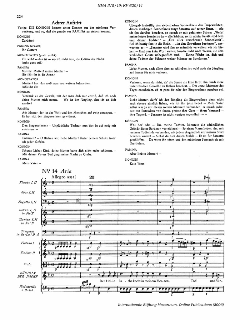 Zauberfloete Der Holle Rache 1559324060 | PDF