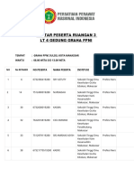 DAFTAR PESERTA RUANGAN 3 No Urut